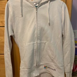 Zip up Microsoft hoodie